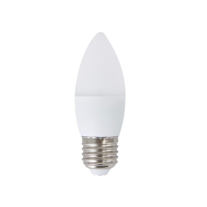 Żarówka LED E27 6W (C37 / świeczka) - zimna biel